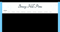 Desktop Screenshot of breezyhillpoms.com